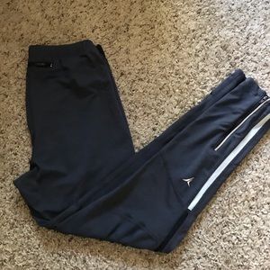 Old Navy Charcoal Grey Running Zip Ankle Tights